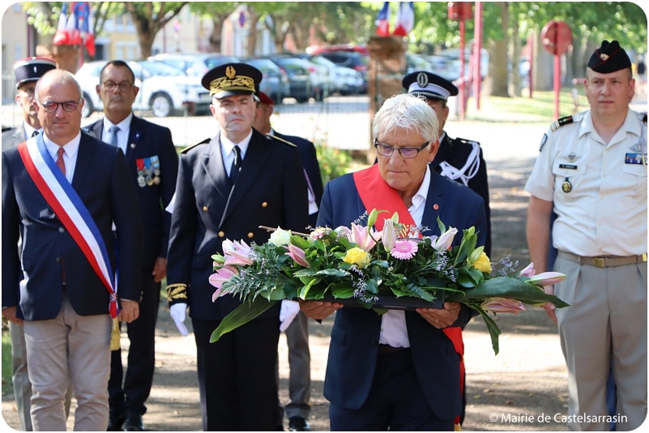 Cérémonie commémorative du 79ème anniversaire de la Libération de Castelsarrasin