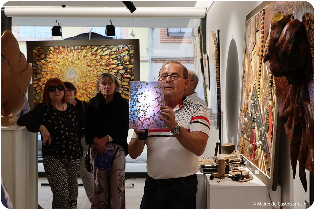 Exposition « Le bois de bout, une technique picturale graphique inédite »   avec l'artiste Daniel RENÉ