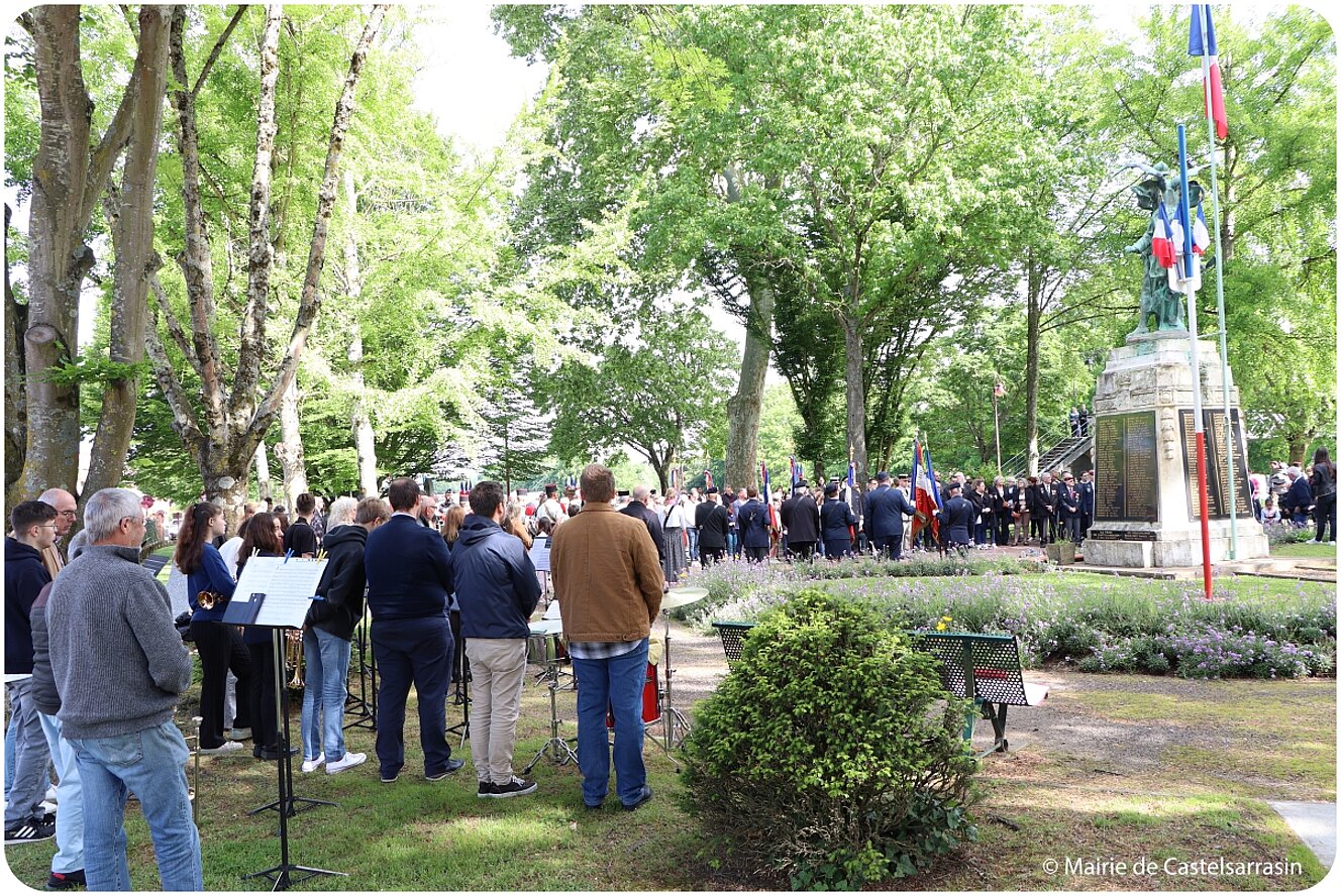 Cérémonie au monument aux Morts de Castelsarrasin - Jeudi 8 mai 2025