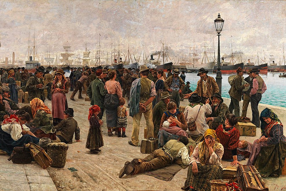 Angelo Tommasi, Gli emigranti, 1896 