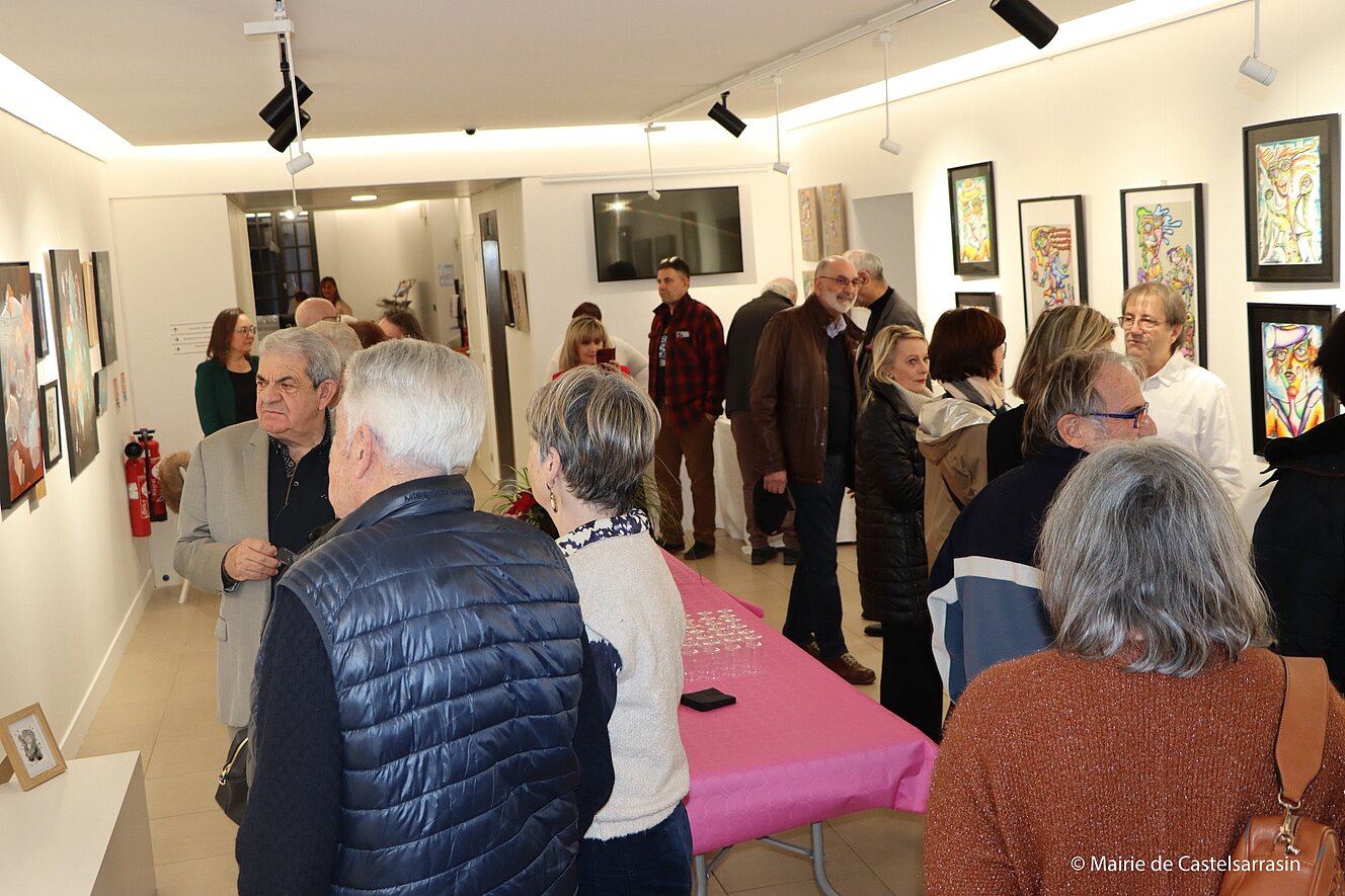 Vernissage de l'exposition Art Duo avec les artistes Françoise Gacon et Jean-Luc Hugonenc