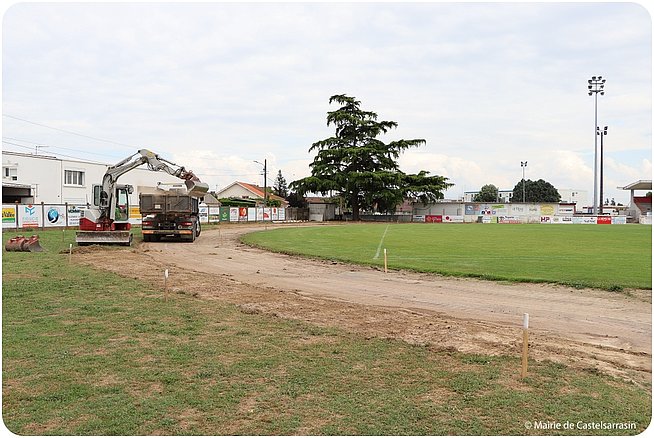 Travaux Piste athlétisme - Juin 2023