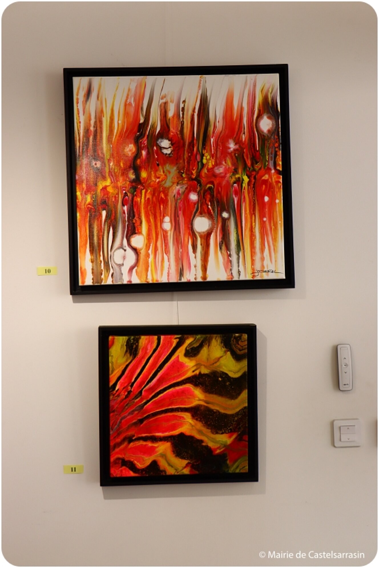 Photos du vernissage de l'exposition des oeuvres de l'artiste peintre Jérôme Tuffal