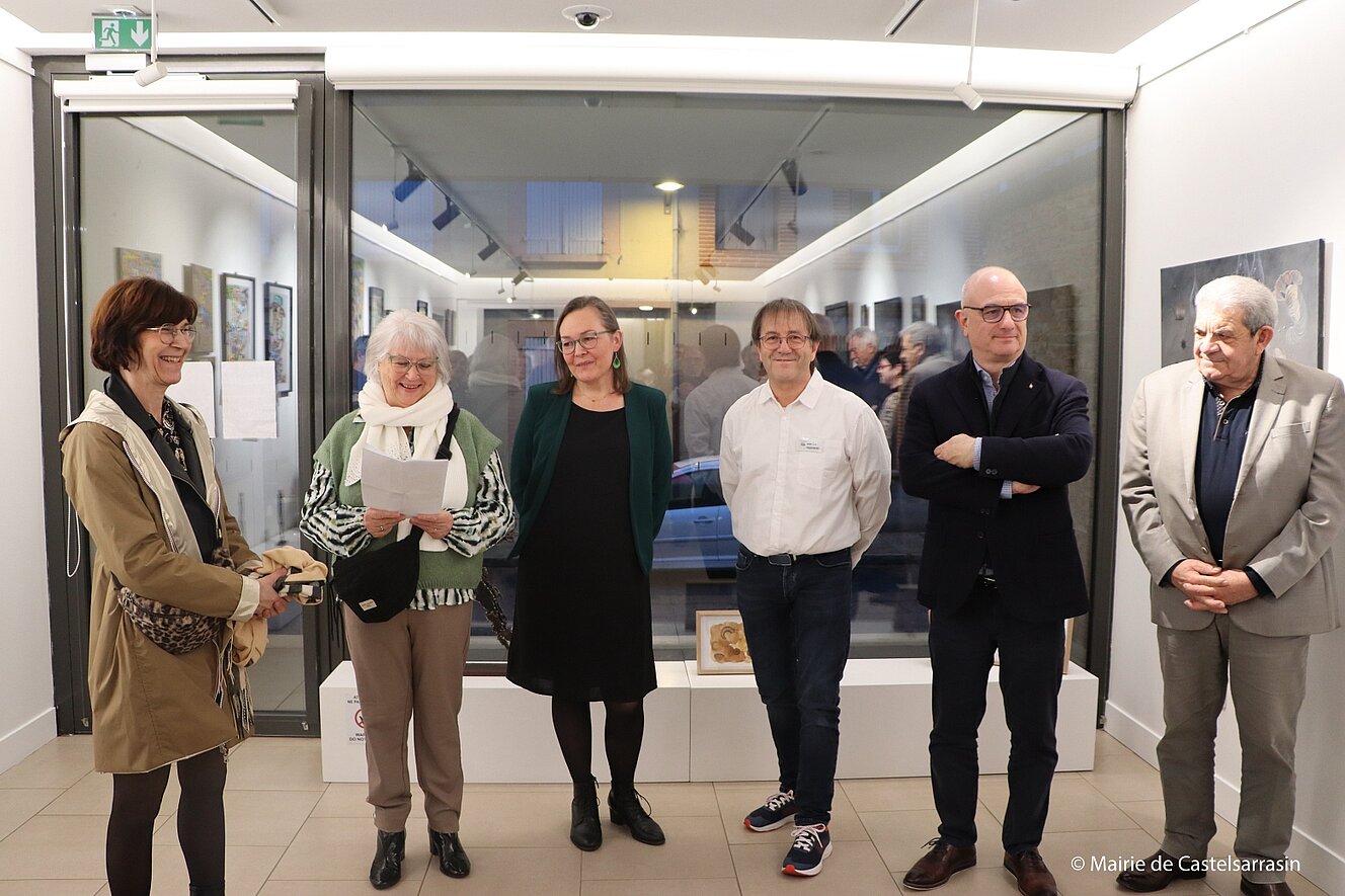 Vernissage de l'exposition Art Duo avec les artistes Françoise Gacon et Jean-Luc Hugonenc