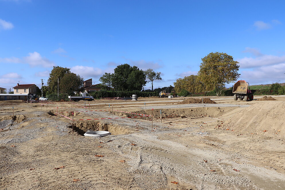 Travaux cimetière - Terrassement - Octobre2024