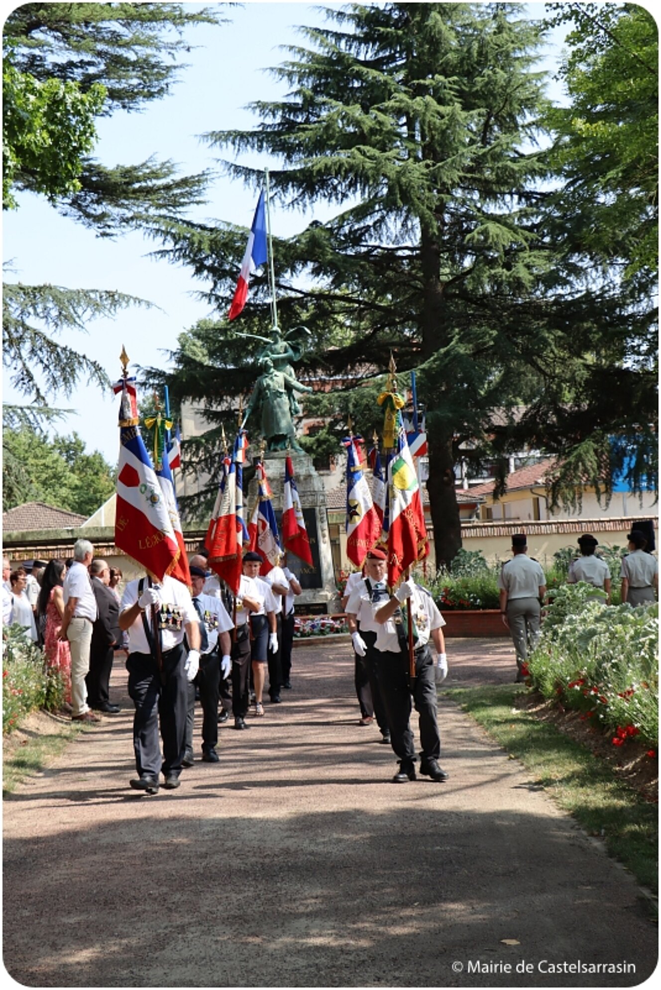 Cérémonie des 80 ans de la Libération de Castelsarrasin le 20 aout 2024