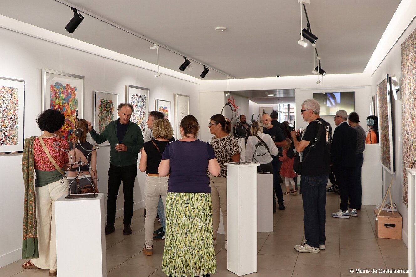 Vernissage de l'exposition Irréalité avec les artistes Benoît OLIVE et Thoerry JAMME