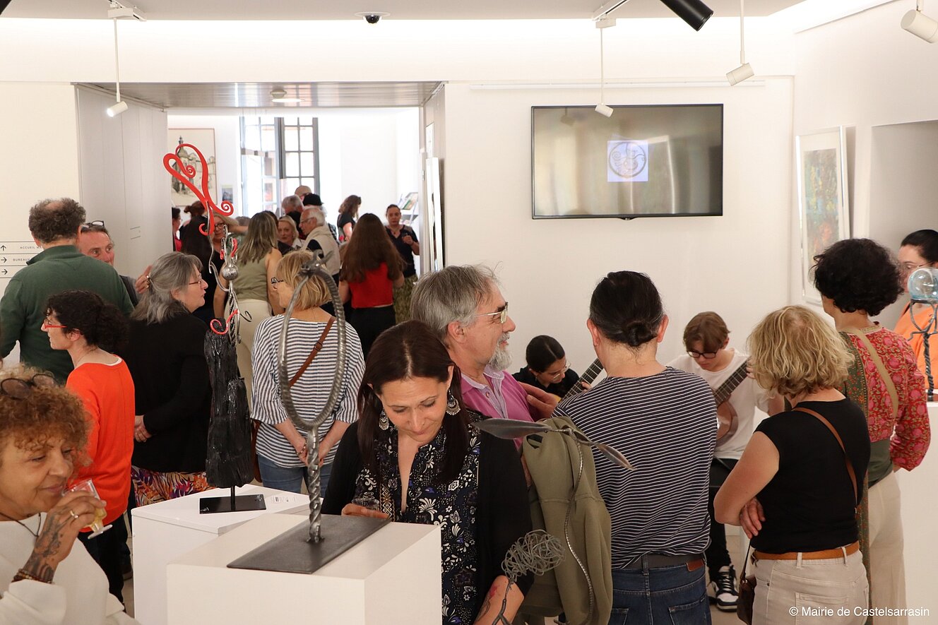 Vernissage de l'exposition Irréalité avec les artistes Benoît OLIVE et Thoerry JAMME
