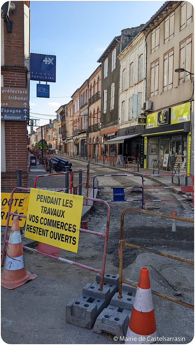 Phase 2 - Travaux rue de la révolution - © Mairie de Castelsarrasin 