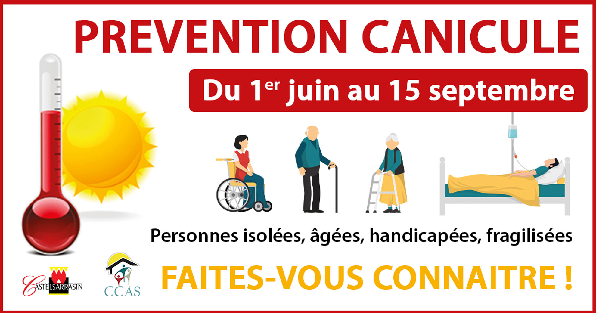 Prévention canicume du 1er juin au 15 septembre Prévention canicume du 1er juin au 15 septembre