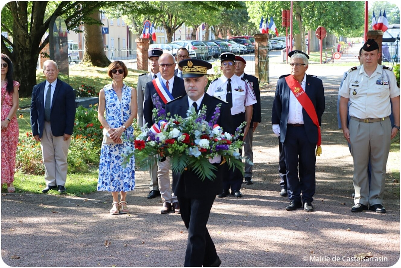 Cérémonie commémorative du 79ème anniversaire de la Libération de Castelsarrasin