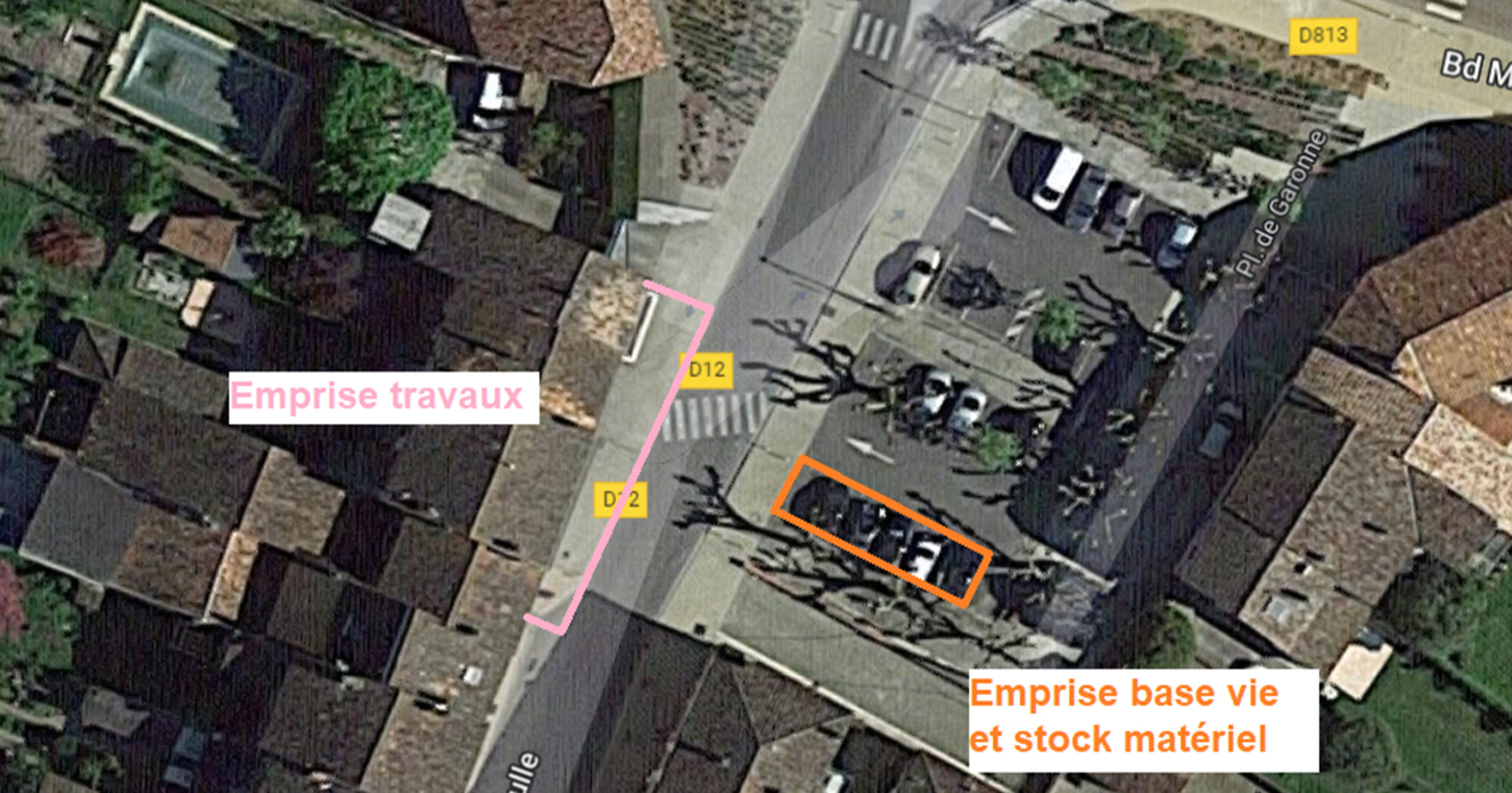 Plan des travaux avenue du Général de Gaulle