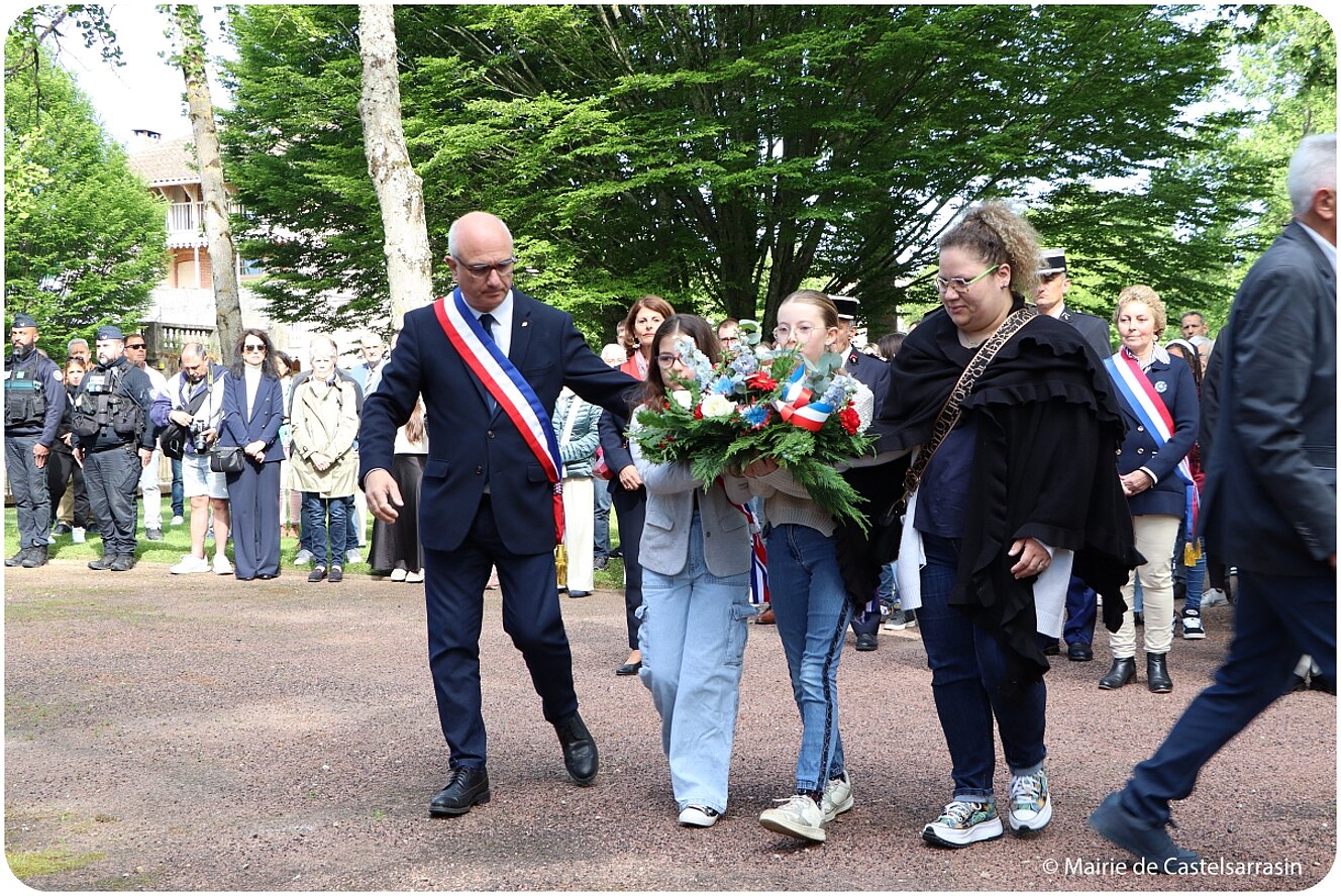 Cérémonie au monument aux Morts de Castelsarrasin - Jeudi 8 mai 2025