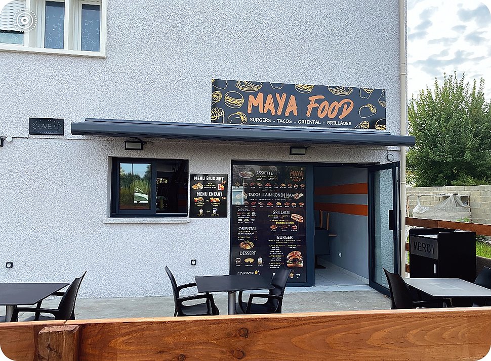 Vue faàade Maya food Vue faàade Maya food