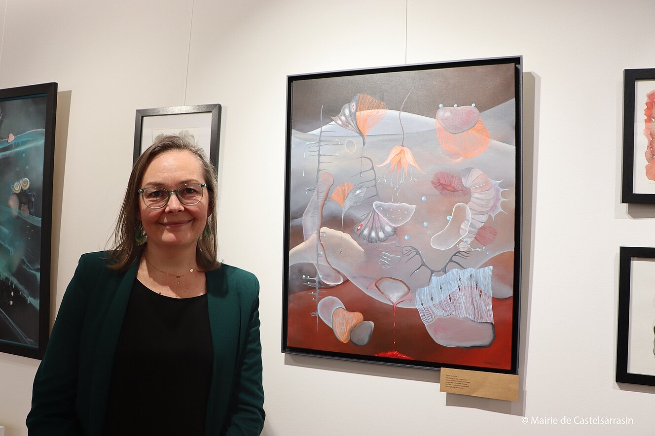 Vernissage de l'exposition Art Duo avec les artistes Françoise Gacon et Jean-Luc Hugonenc