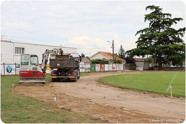 Travaux Piste athlétisme - Juin 2023