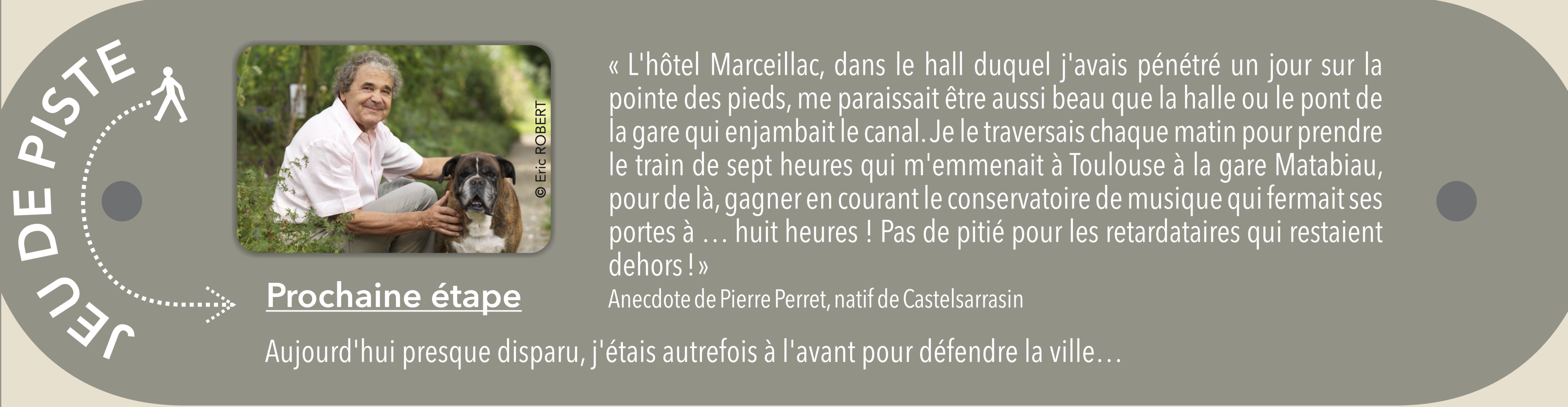 Plaque jeu de piste Pierre Perret