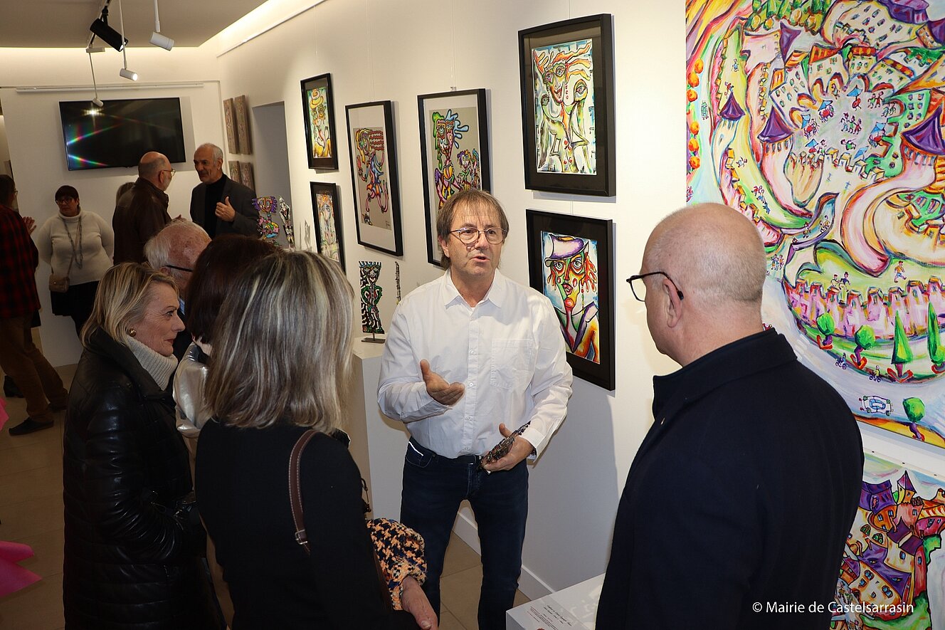 Vernissage de l'exposition Art Duo avec les artistes Françoise Gacon et Jean-Luc Hugonenc