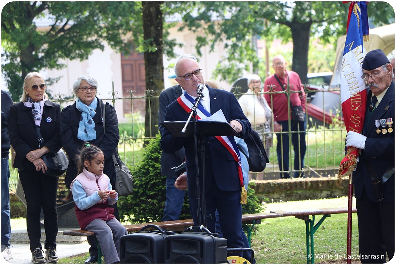 Cérémonie au monument aux Morts de Castelsarrasin - Jeudi 8 mai 2025