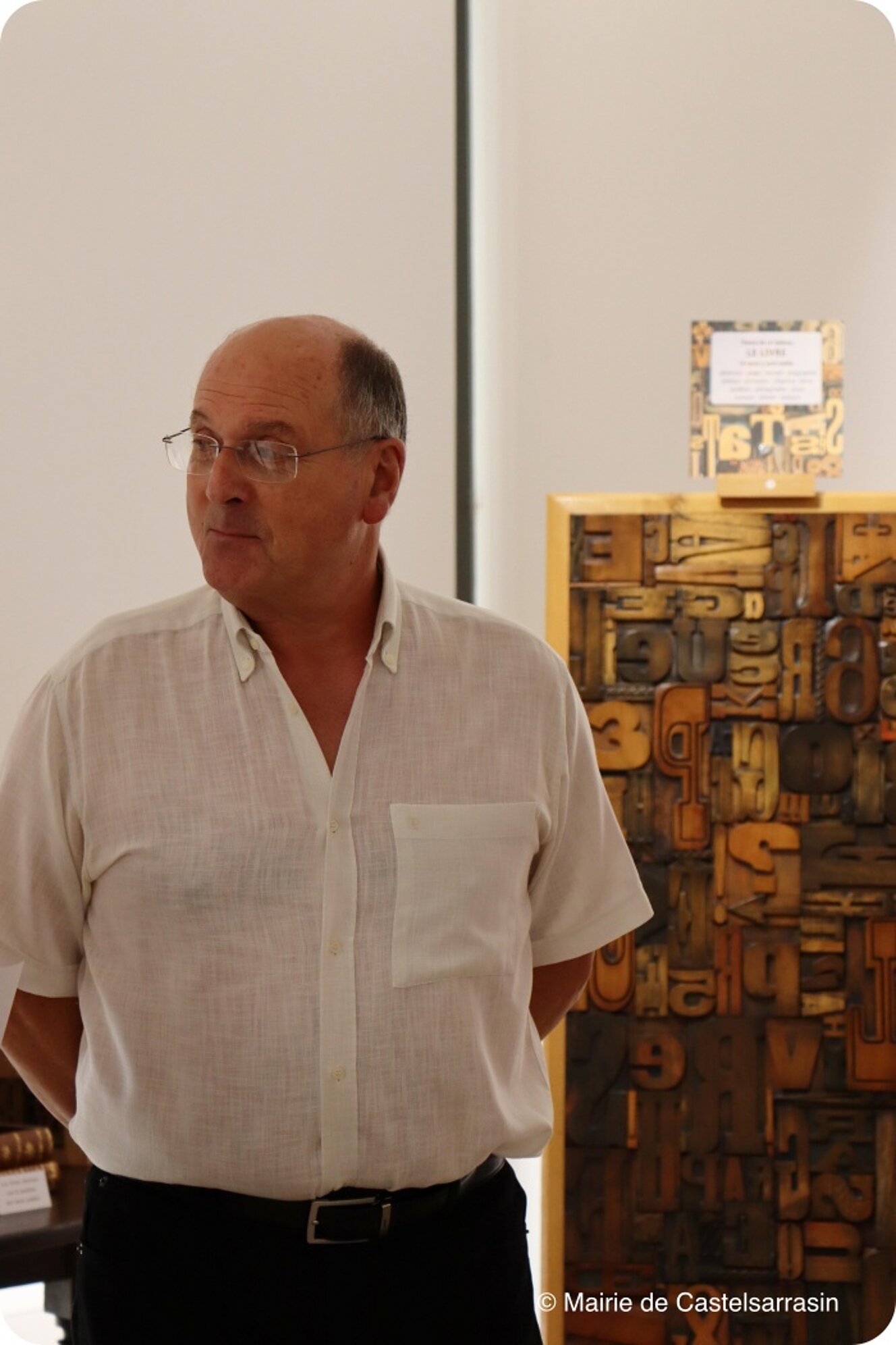 Photos du vernissage de l'exposition "La lettre dans tous es états" de l'artiste Philippe LANDRY (1er juillet 2025)