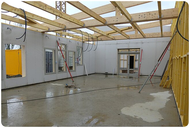 Chantier de l'école maternelle, intérieur Chantier de l'école maternelle, intérieur