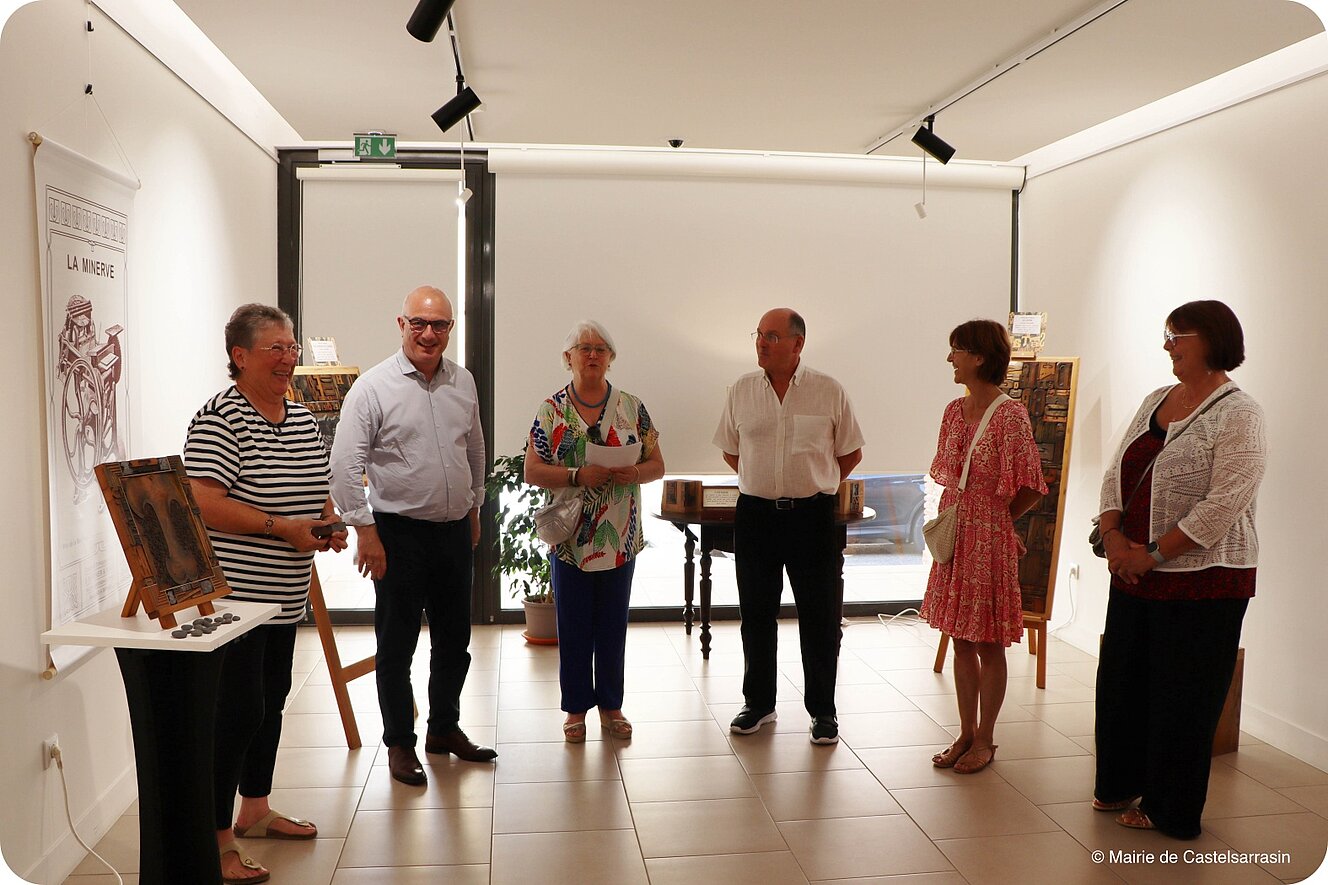 Photos du vernissage de l'exposition "La lettre dans tous es états" de l'artiste Philippe LANDRY (1er juillet 2025)