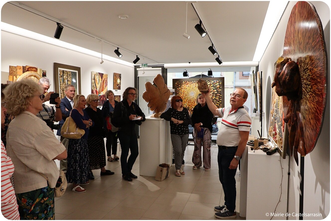 Exposition « Le bois de bout, une technique picturale graphique inédite »   avec l'artiste Daniel RENÉ