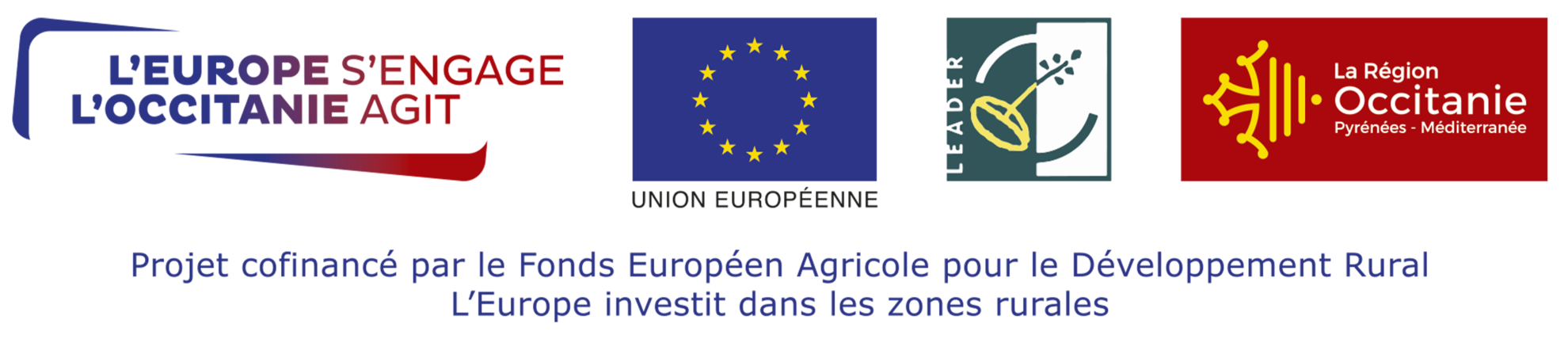 Logo des finançeurs européens et régionaux