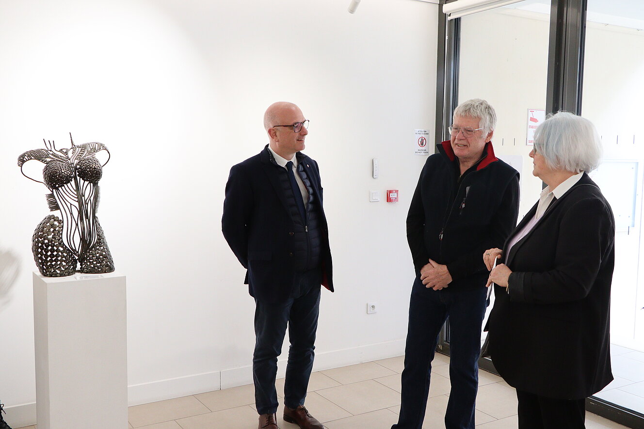 Photos du vernissage de l'exposition "Métal émotion" de l'artiste sculpteur Maurice Graffenberg (2 avril 2025)