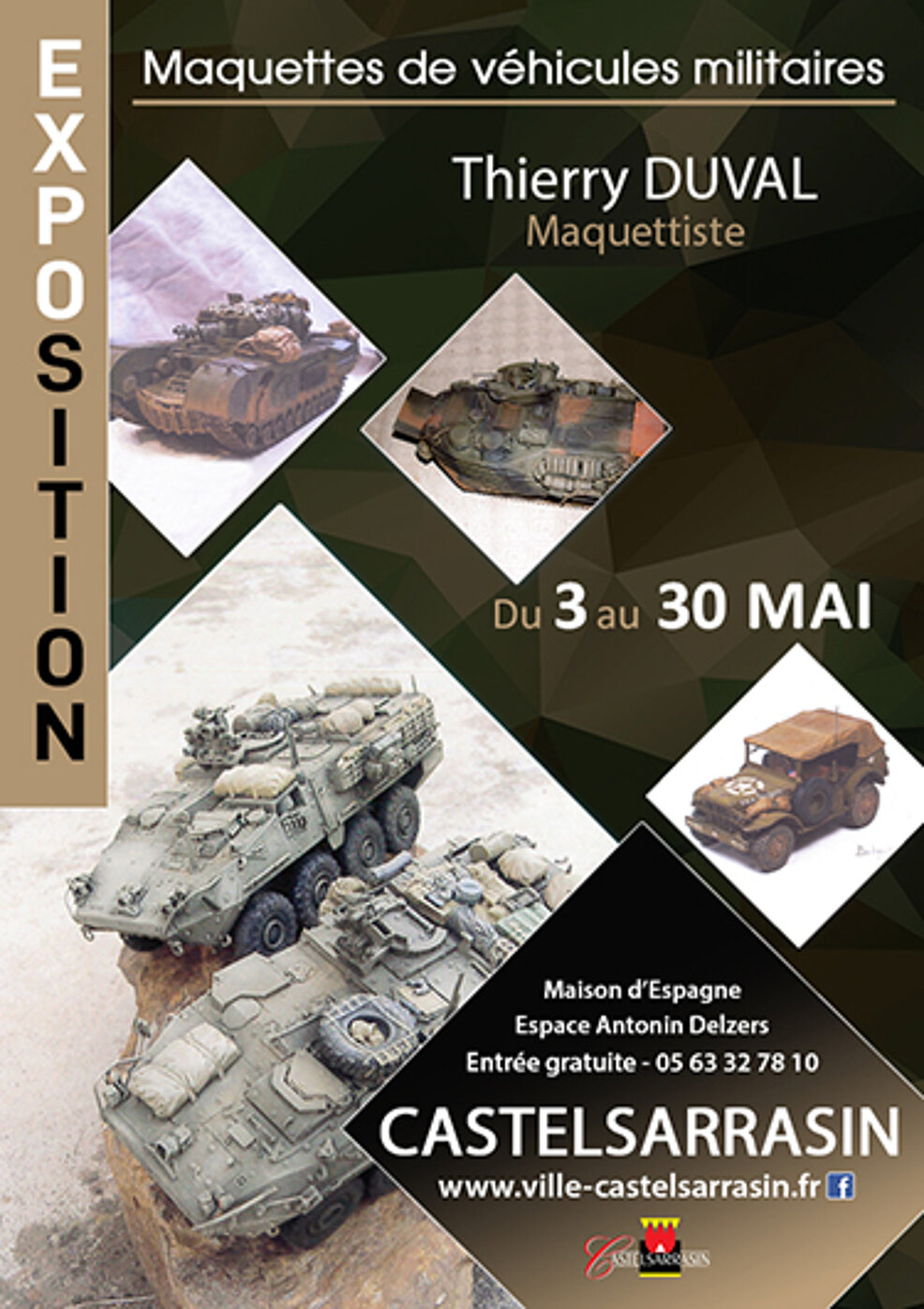 Maquettes de véhicules militaires