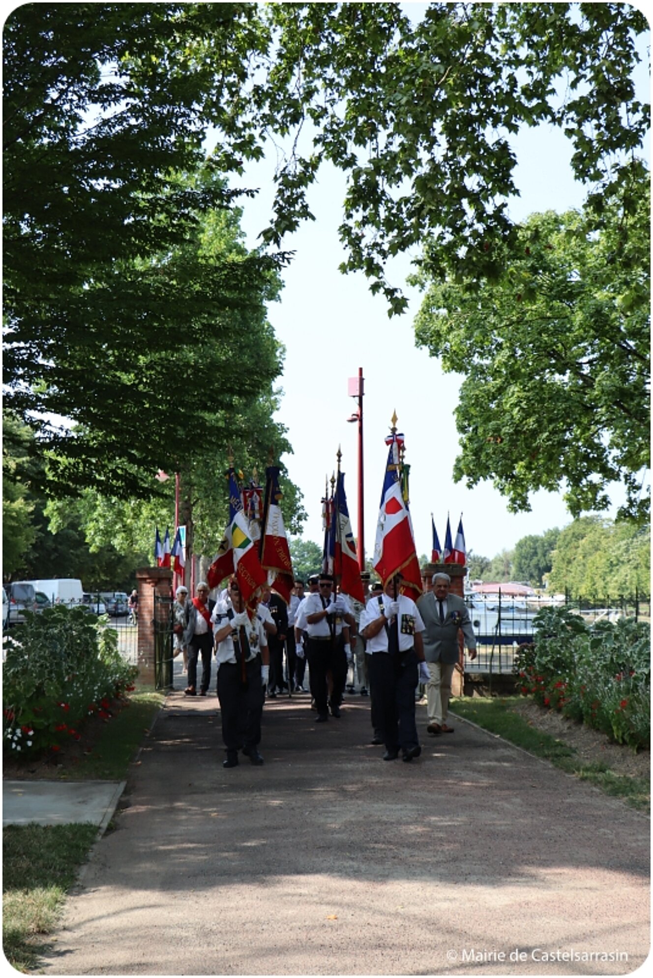 Cérémonie des 80 ans de la Libération de Castelsarrasin le 20 aout 2024