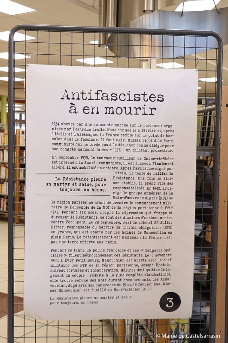 EXPO | MISSAK ET MÉLINÉE MANOUCHIAN, DE L’AFFICHE ROUGE AU PANTHÉON