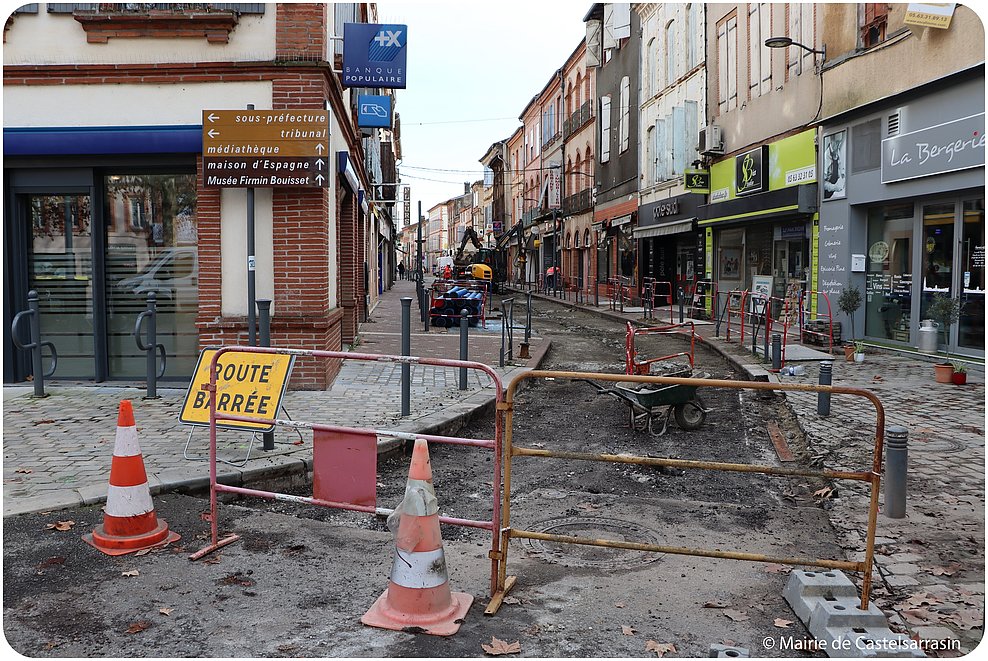 Phase 2 - Travaux rue de la révolution - © Mairie de Castelsarrasin 