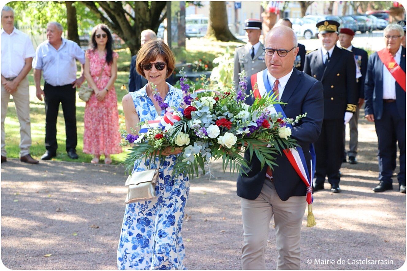 Cérémonie commémorative du 79ème anniversaire de la Libération de Castelsarrasin