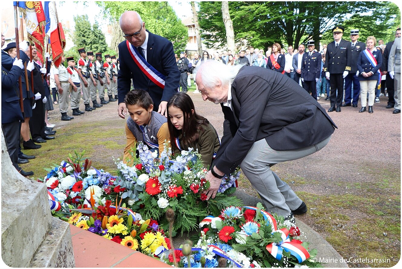 Cérémonie au monument aux Morts de Castelsarrasin - Jeudi 8 mai 2025