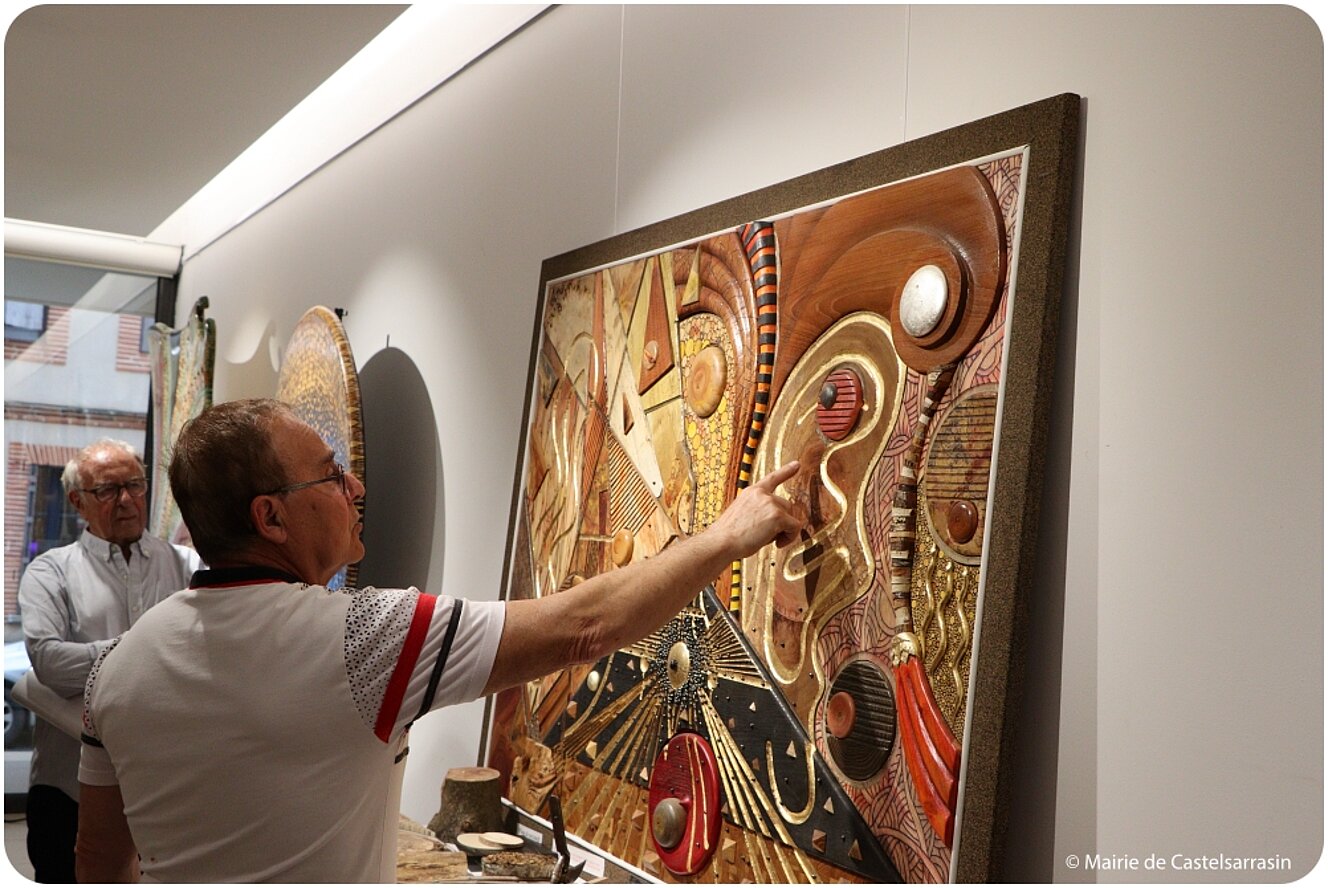 Exposition « Le bois de bout, une technique picturale graphique inédite »   avec l'artiste Daniel RENÉ