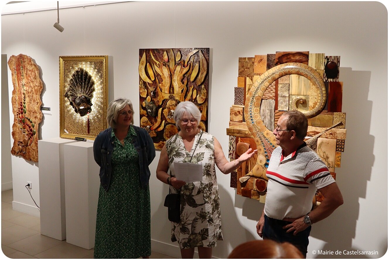 Exposition « Le bois de bout, une technique picturale graphique inédite »   avec l'artiste Daniel RENÉ