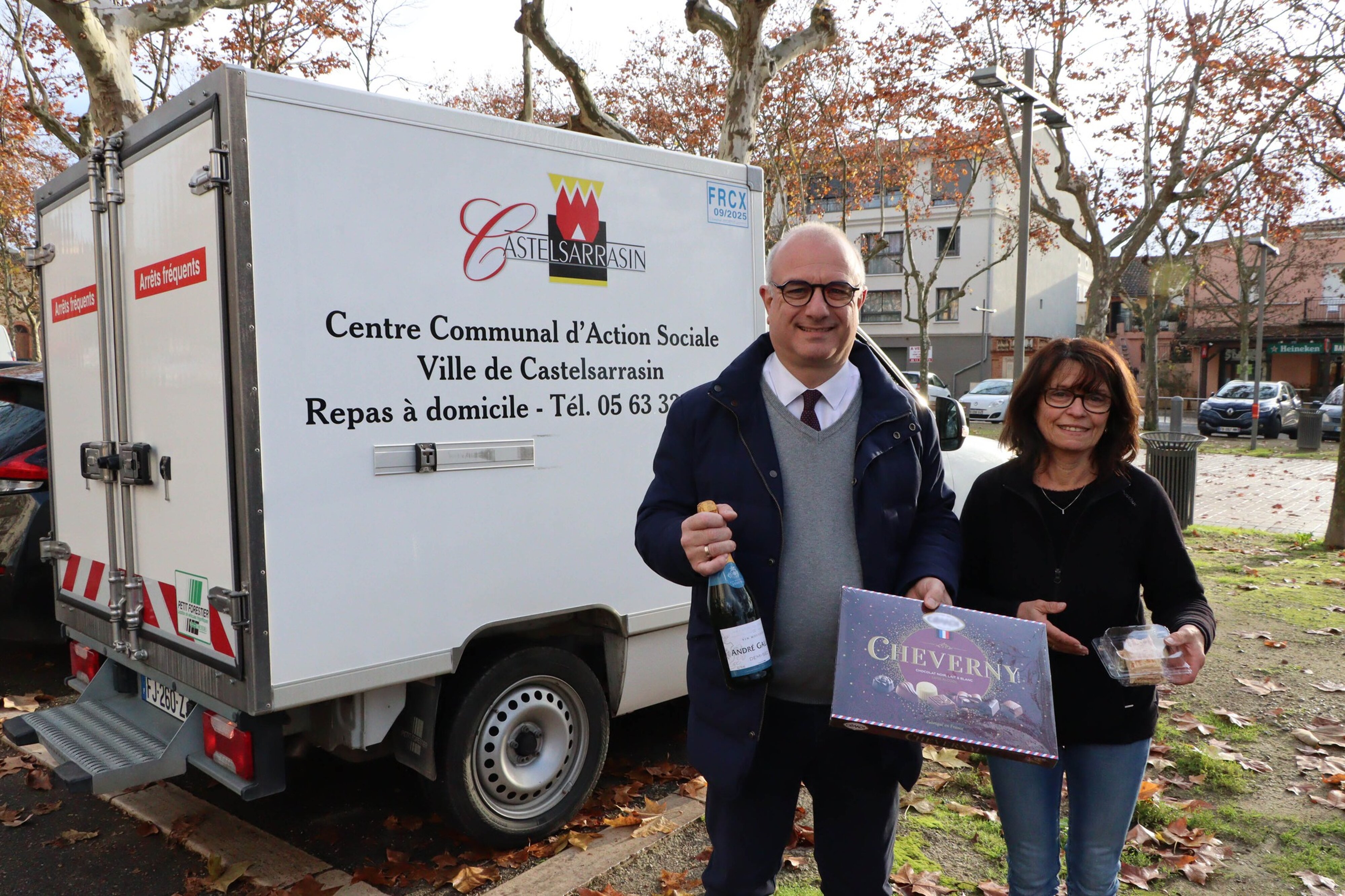 Tournée du portage des repas à domicile du CCAS