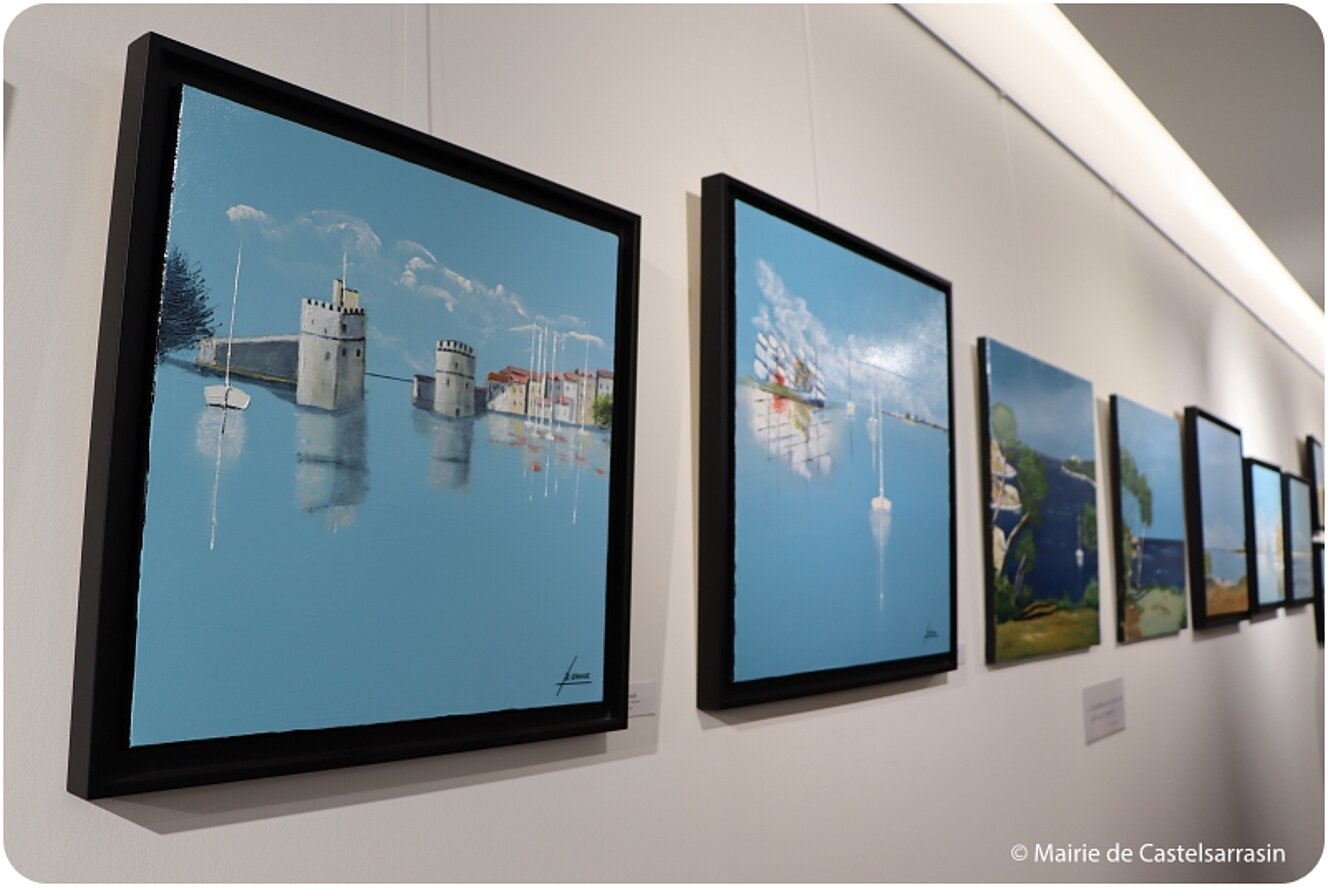 Exposition Dans le bleu de la mer par l'artiste Bernard Cahue