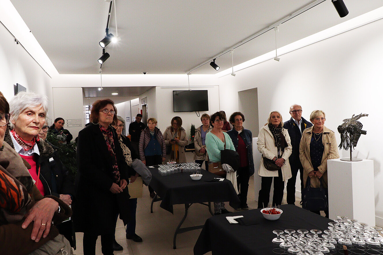 Photos du vernissage de l'exposition "Métal émotion" de l'artiste sculpteur Maurice Graffenberg (2 avril 2025)