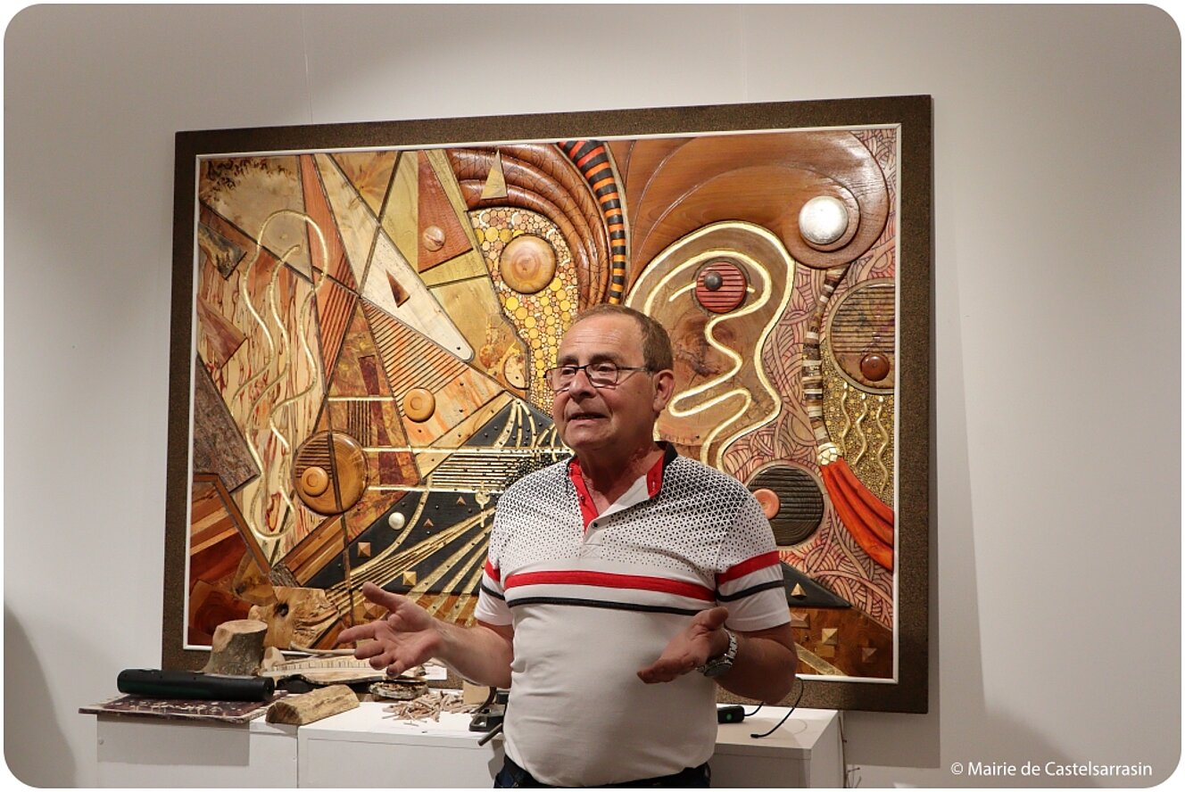 Exposition « Le bois de bout, une technique picturale graphique inédite »   avec l'artiste Daniel RENÉ