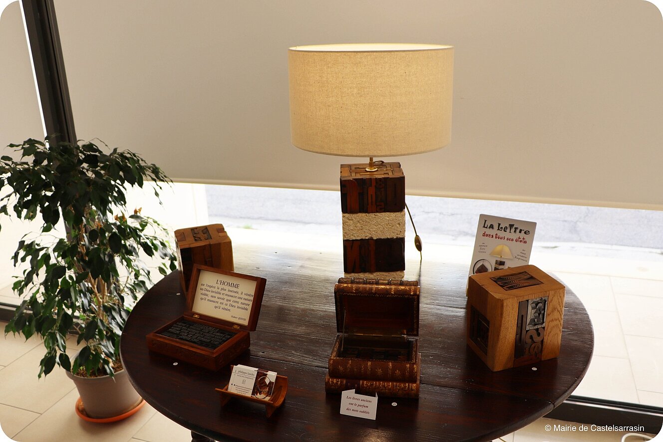 Photos du vernissage de l'exposition "La lettre dans tous es états" de l'artiste Philippe LANDRY (1er juillet 2025)