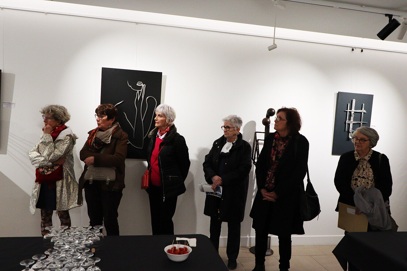 Photos du vernissage de l'exposition "Métal émotion" de l'artiste sculpteur Maurice Graffenberg (2 avril 2025)