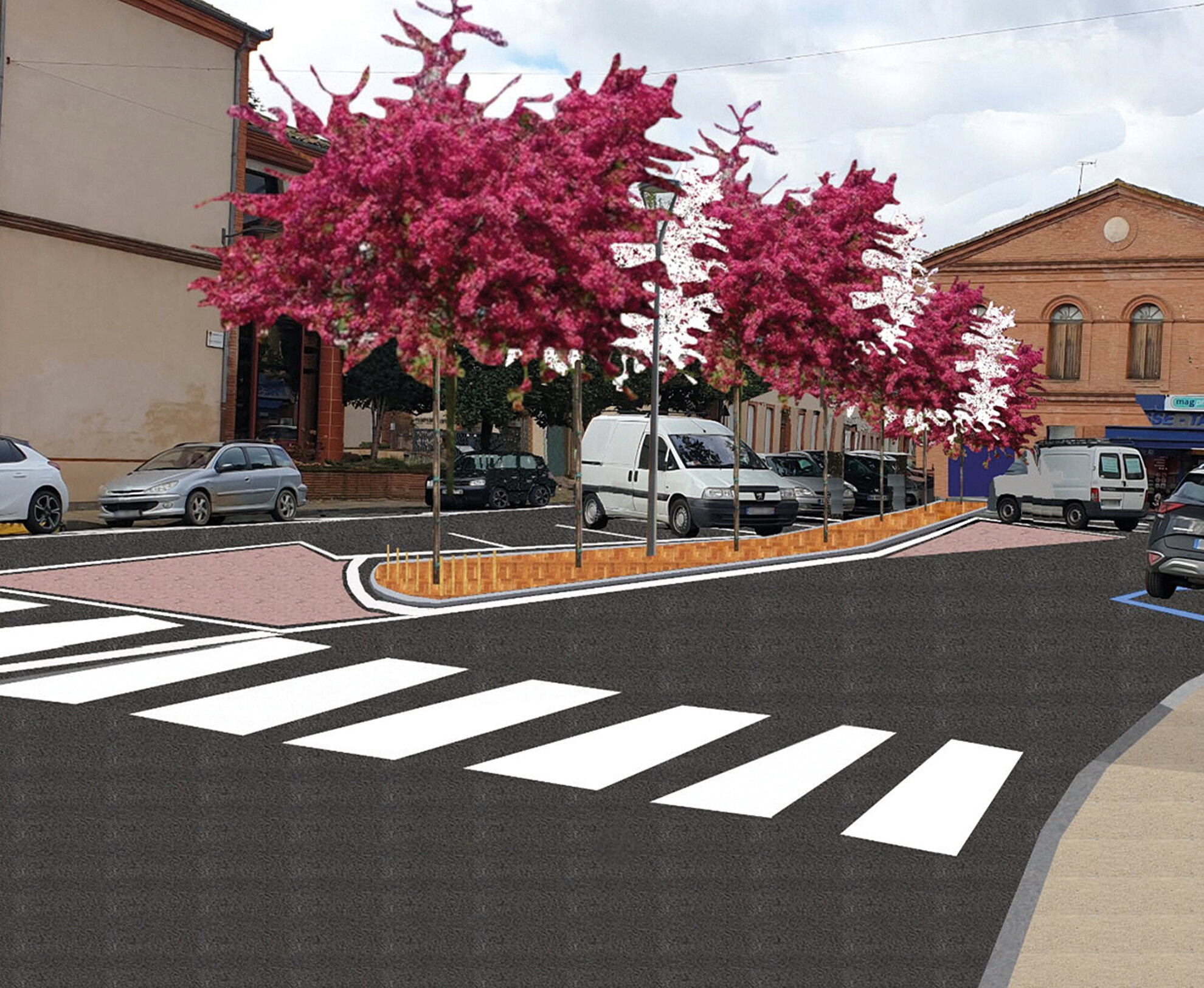 Prrojection du réaménagement de la Place Omer Sarraut