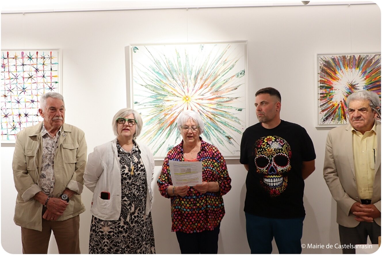Photos du vernissage de l'exposition des oeuvres de l'artiste peintre Jérôme Tuffal