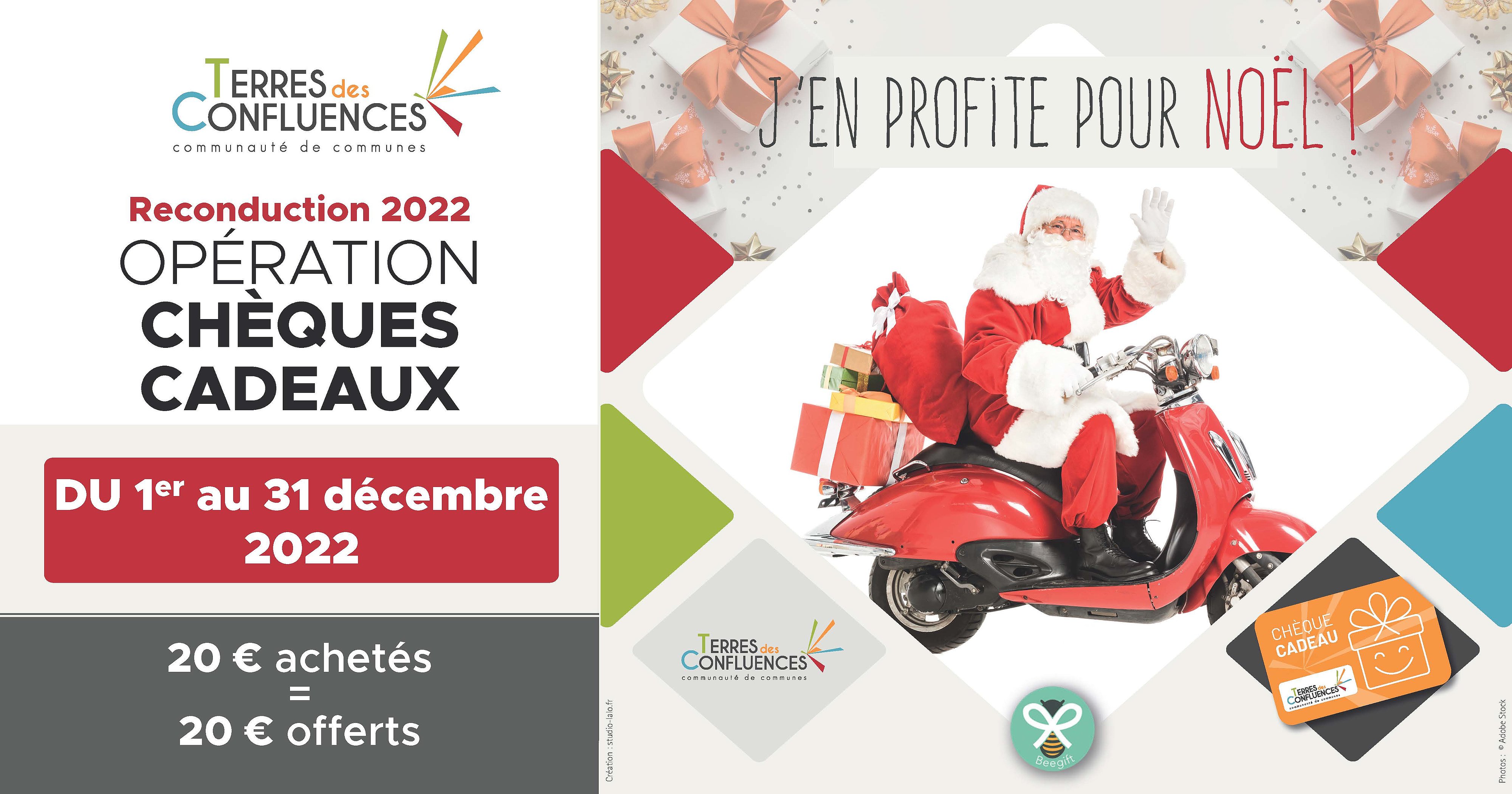 Opération chèque cadeaux - Reconduction 2022