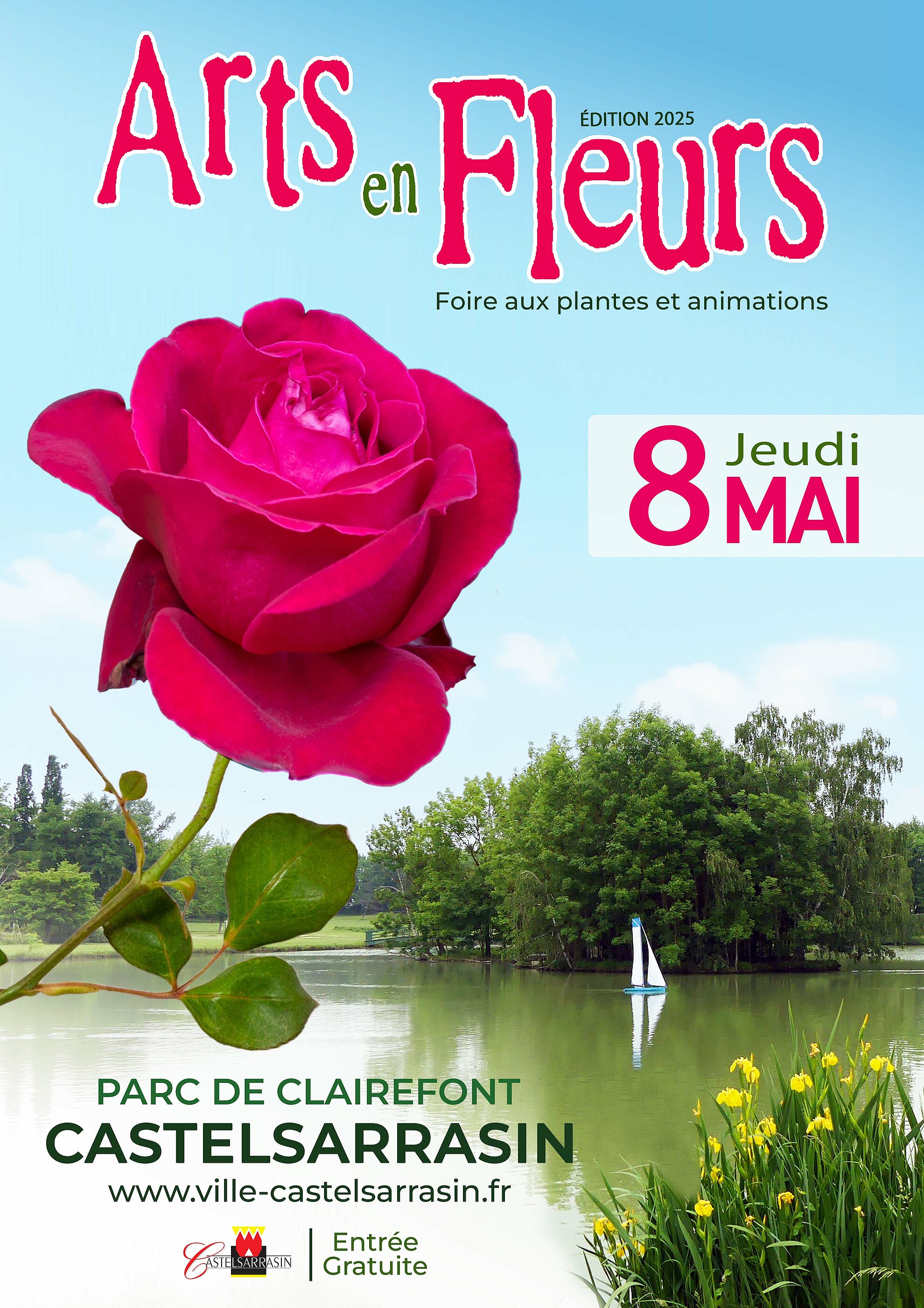 Affiche Arts en Fleurs 2025 Affiche Arts en Fleurs 2025
