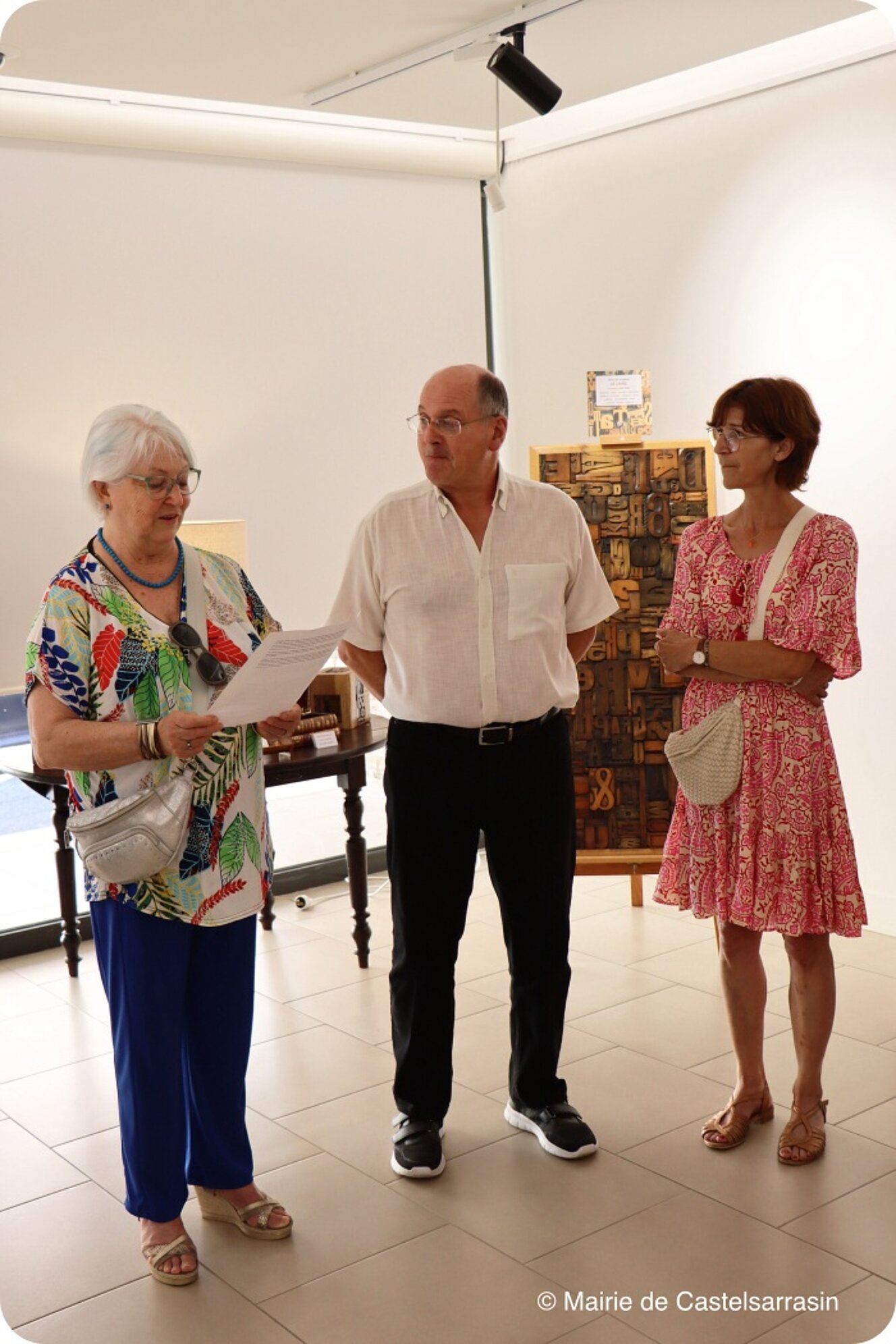 Photos du vernissage de l'exposition "La lettre dans tous es états" de l'artiste Philippe LANDRY (1er juillet 2025)
