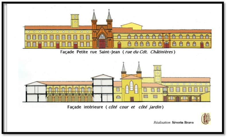 Plan du couvent des soeurs de notre dame de la compassion réalisé par Séverin Bravo