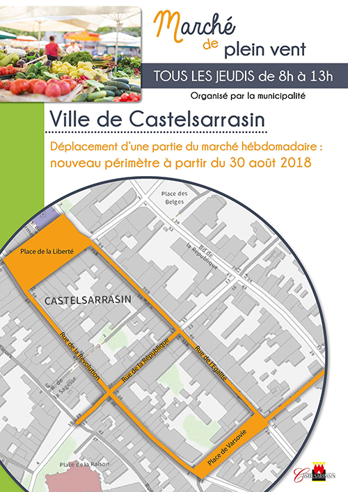 Plan du nouveau marché de plein vent